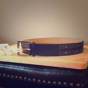 Michael Kors canvas MK belt